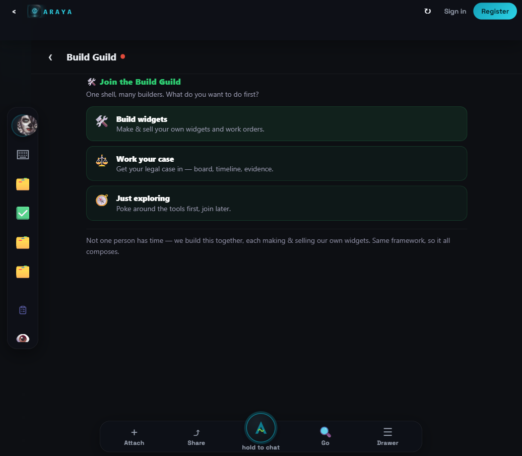 Build Guild widget