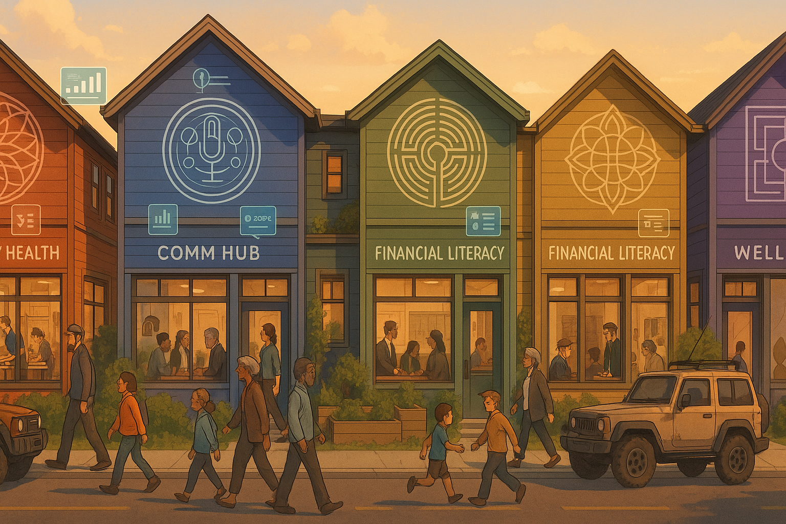 The Builder Economy - 7 forge storefronts in a real neighborhood